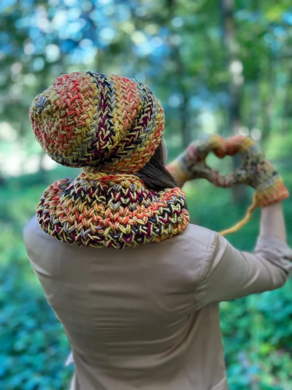 Ciepła czapka zimowa EXPLORER ,,Jasna jesień"