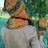 Czapka wiązana pod brodą DREAM "Jasna jesień"