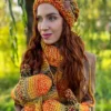 Luźna czapka zimowa NEVERLAND "Jasna jesień"