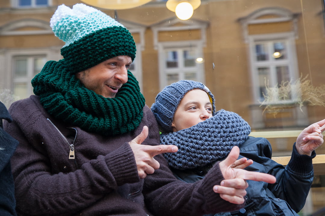 moda rodzinna czapki