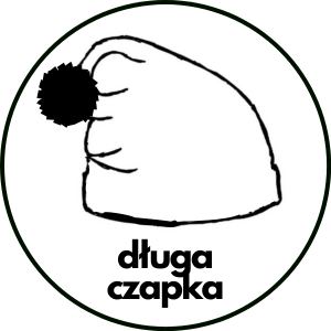 długa CZAPKA Z POMPONEM