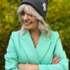 Czapka beanie z bawełny logo kolorowe "Ciemny szary"