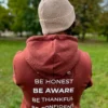 Męska czapka beanie z bawełny logo kolorowe "Beżowy"