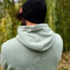 Męska bawełniana czapka beanie logo ekoskórka "Czarna"