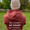Męska czapka beanie z bawełny logo kolorowe "Beżowy"
