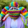 Mały komin na szyję ,,Tęcza"