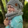 Czapka MERINO oversize THIS IS IT "Szary"