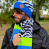 Męska czapka z printem zebry "Neonowa"