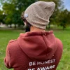 Męska luźna czapka z bawełny logo kolorowe "Beżowy"