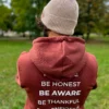 Męska bawełniana czapka beanie logo ekoskórka "Beżowy"