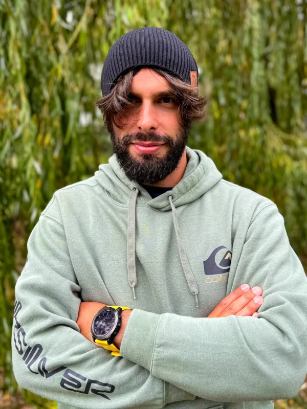 Slouchy czapka męska, 100% cotton balck