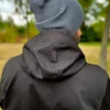 Męska luźna czapka z bawełny logo kolorowe "Ciemny szary"