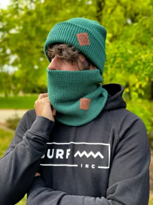 Męski komin zimowy "Zielony"