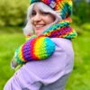 Mały komin na szyję ,,Tęcza"