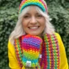 Komin ręcznie robiony "Tęcza"