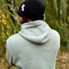 Męska czapka beanie z bawełny logo kolorowe "Czarna"