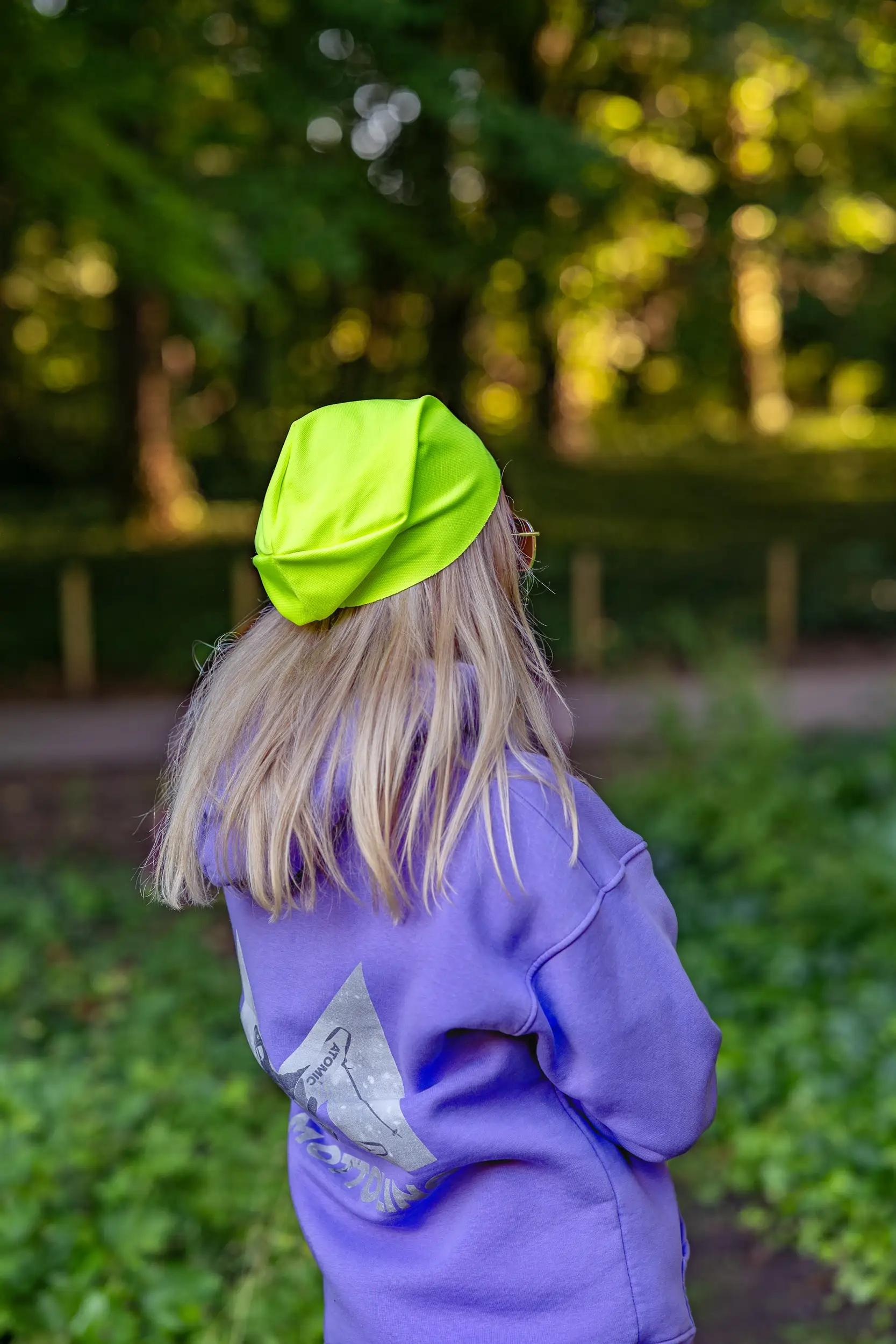 Czapka materiałowa "Neonowy żółty" 14 czapka lekka neonowa