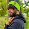 Męska czapka w panterkę "Neonowa"