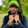 Męska czapka w panterkę "Neonowa"