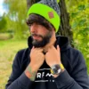 Męska czapka w panterkę "Neonowa"