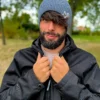 Męska luźna czapka z bawełny logo kolorowe "Ciemny szary"