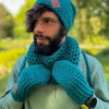 Męska czapka ręcznie robiona EXPLORER ,,Leśny zielony"