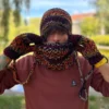 Męska czapka zimowa EXPLORER ,,Ciemna jesień"