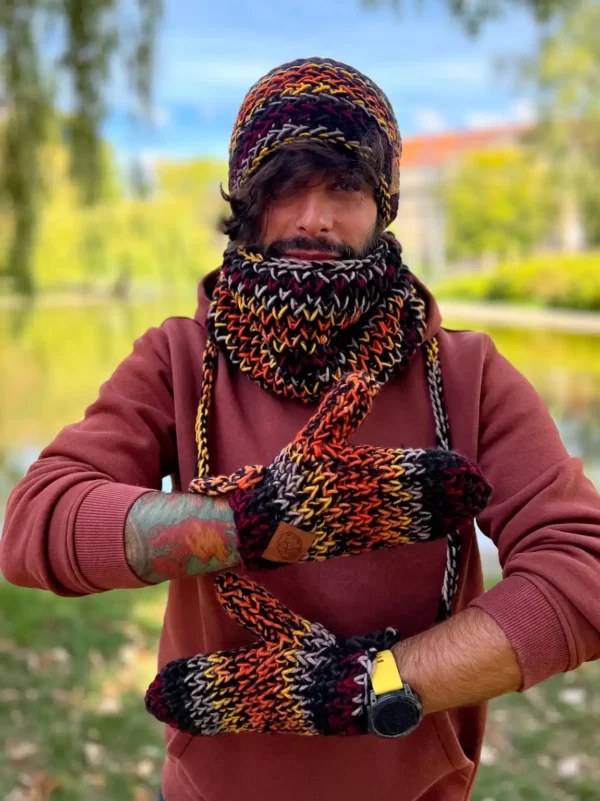 Męska czapka zimowa EXPLORER ,,Ciemna jesień"
