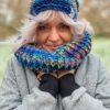 Czapka zimowa slouchy NEVERLAND "Górski potok"