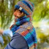 Męska czapka zimowa slouchy NEVERLAND "Górski potok"