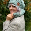 Czapka MERINO oversize THIS IS IT "Jasny Turkus"