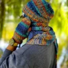Męska czapka zimowa slouchy NEVERLAND "Górski potok"
