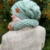 Czapka MERINO oversize THIS IS IT "Jasny Turkus"