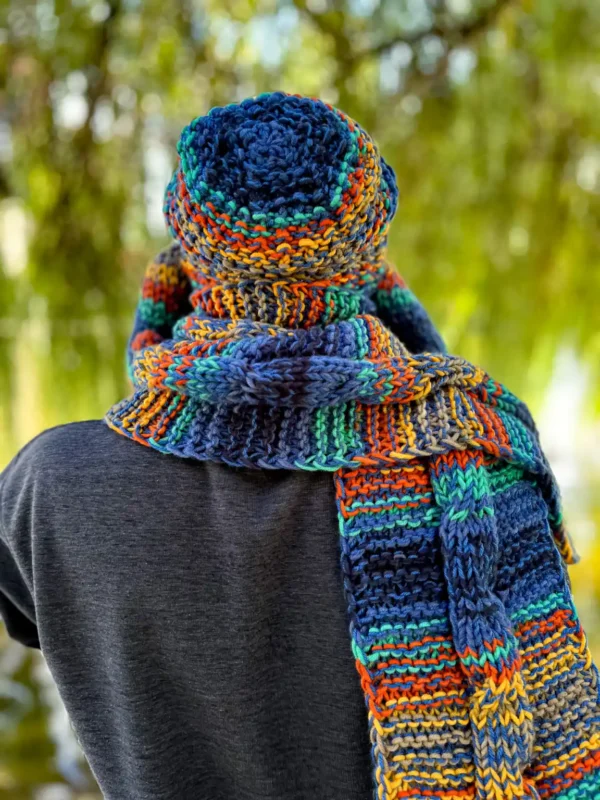 Męska czapka zimowa slouchy NEVERLAND "Górski potok"