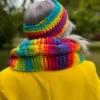 OPASKA podszyta polarem ,,Tęcza"