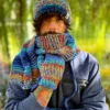 Męska czapka zimowa slouchy NEVERLAND "Górski potok"