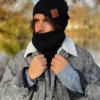 Męski bawełniany mały komin "Czarny”
