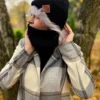 Bawełniany mały komin "Czarny”
