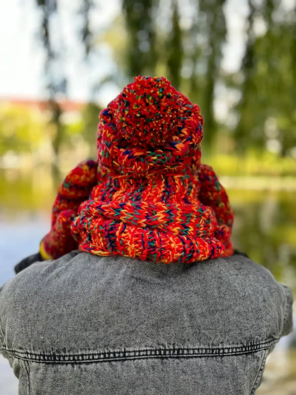 Męska czapka apres ski ENDORFINA ,,Czerwienie"
