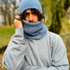 Męski zimowy BUFF "Brudny niebieski"