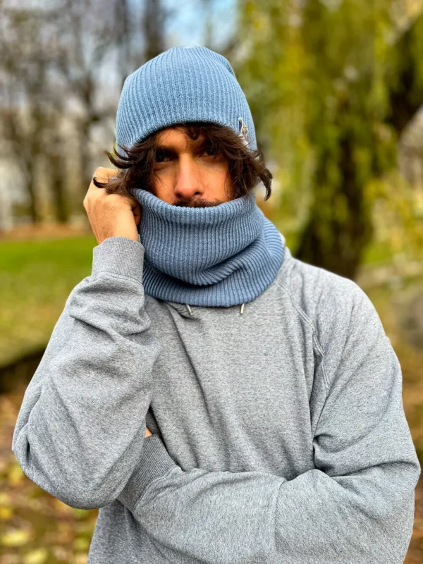Męski zimowy BUFF "Brudny niebieski"
