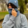 Męski zimowy BUFF "Brudny niebieski"
