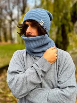 Męski zimowy BUFF "Brudny niebieski"