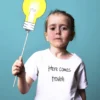 T-shirt dla dziecka z napisem Here comes trouble