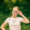T-shirt dla dziecka z napisem Here comes trouble