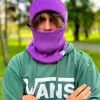 Męska czapka beanie logo kolor "Fiolet"