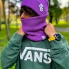 Męska czapka beanie logo kolor "Fiolet"