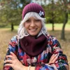 Bawełniany mały komin "Bordo"