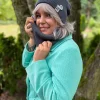Bawełniana bandana zimowa "Ciemny szary"