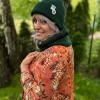 Czapka beanie z bawełny logo kolorowe "Zielony"